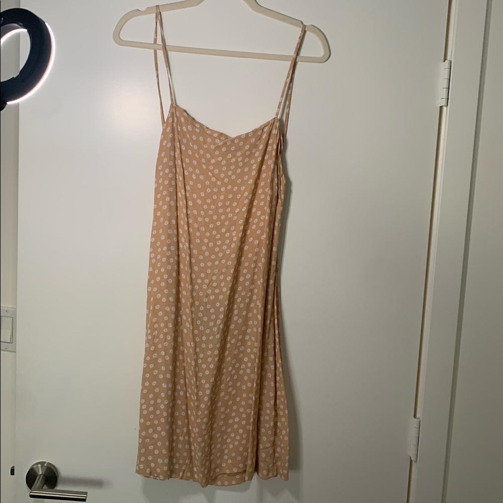 Reformation Peach Backless Mini Dress